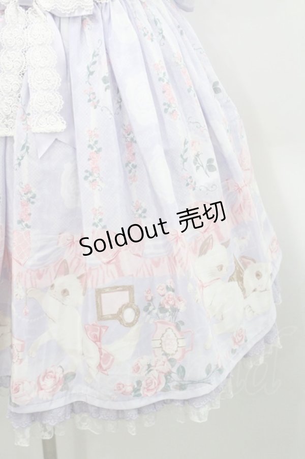画像4: Angelic Pretty / Romantic Catワンピース  ラベンダー I-26-01-08-060-AP-OP-SA-ZI (4)