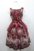 画像2: Angelic Pretty / Chandelier Holicジャンパースカート  ボルドー I-26-01-08-065-AP-OP-SA-ZI (2)