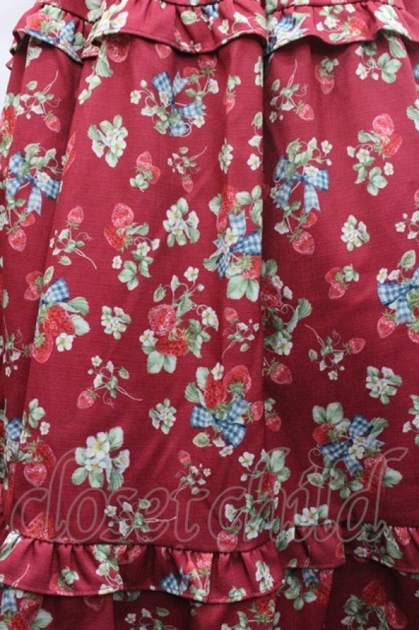 画像4: axes femme kawaii / クラシックベリーワンピース M ワイン I-26-01-08-067-AX-OP-SA-ZI (4)