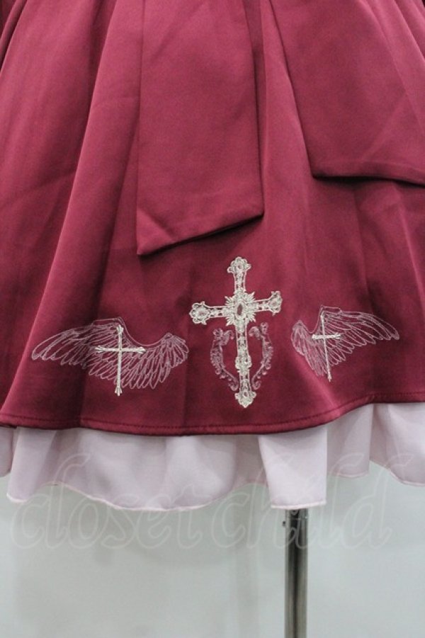 画像3: Amavel / Seraphim Crossレイヤードワンピース  ボルドー I-26-01-08-068-CA-OP-SA-ZI (3)