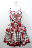 画像1: BABY,THE STARS SHINE BRIGHT / Sweet Wingタータンチェックジャンパースカート  赤チェック I-26-01-08-070-BA-OP-SA-ZI (1)
