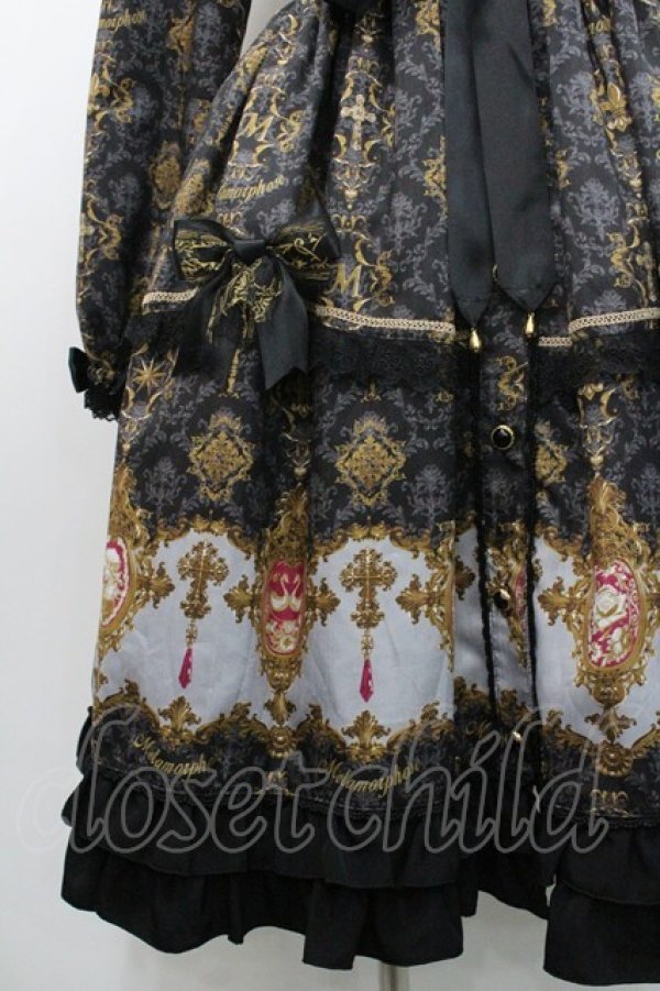 画像4: metamorphose / holiness cameoワンピース  黒 I-26-01-08-075-ME-OP-SA-ZI (4)