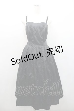 画像: Lois CRAYON / リボン刺繍キャミワンピース M ブラック I-26-01-08-077-LO-OP-SA-ZI