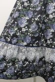 画像4: axes femme / 花総柄ビスチェラインジャンスカ  黒 I-26-01-08-078-AX-OP-SA-ZI (4)