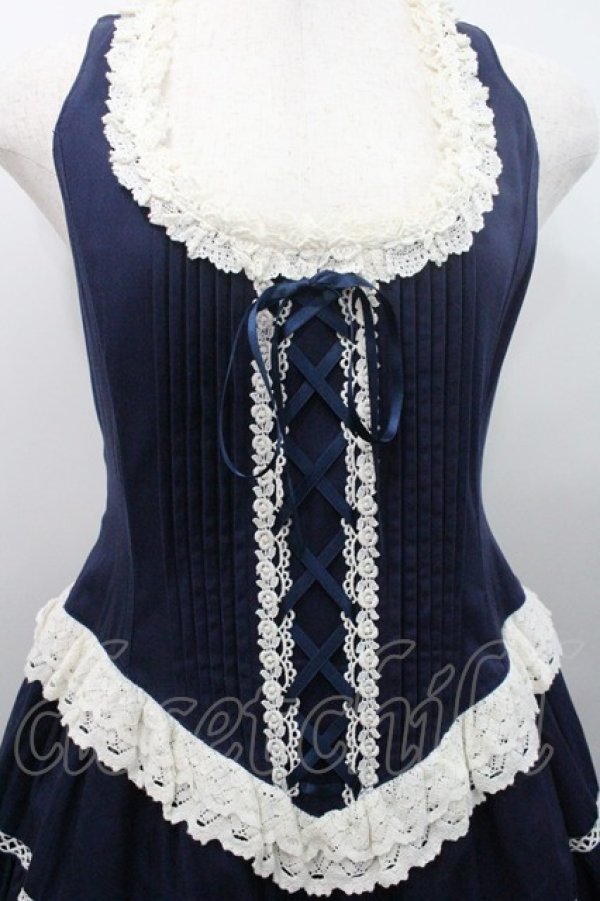 画像3: ALICE and the PIRATES / シルヴィアジャンパースカート  ネイビー I-26-01-08-082-PA-OP-SA-ZI (3)