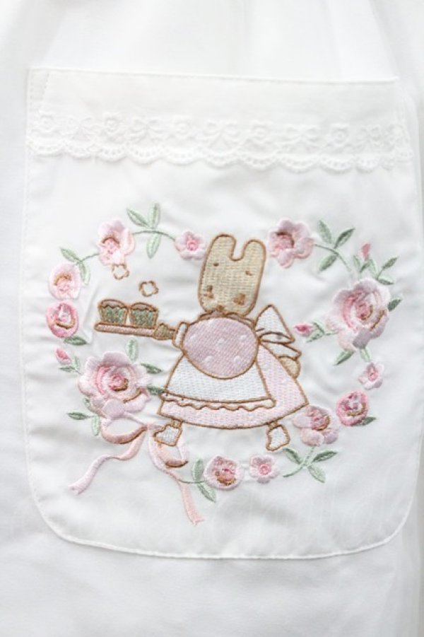 画像4: Chalmiere / マロンクリーム／エプロン  白 I-26-01-08-088-0-OP-SA-ZI (4)