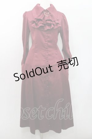 画像: ATELIER PIERROT / “Narcissus” ロングワンピース  ボルドー I-26-01-08-089-EL-OP-SA-ZI