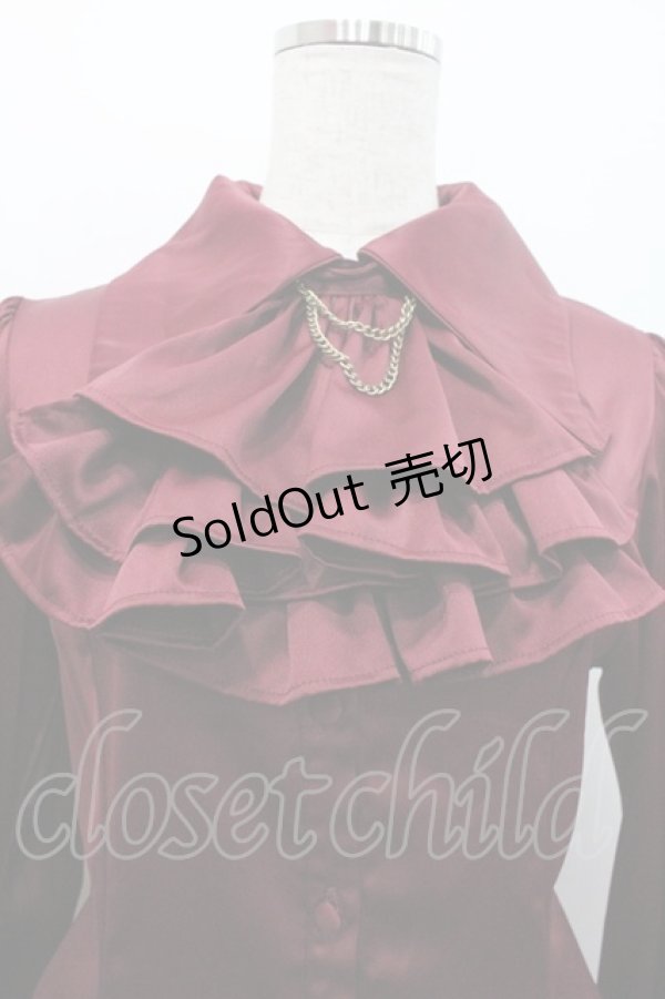 画像3: ATELIER PIERROT / “Narcissus” ロングワンピース  ボルドー I-26-01-08-089-EL-OP-SA-ZI (3)