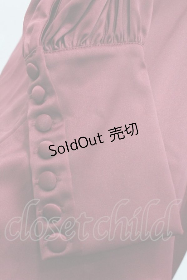 画像5: ATELIER PIERROT / “Narcissus” ロングワンピース  ボルドー I-26-01-08-089-EL-OP-SA-ZI (5)