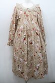 画像1: PINK HOUSE / オーナメントローズプリントミディワンピース  ベージュ I-26-01-08-090-LO-OP-SA-ZI (1)