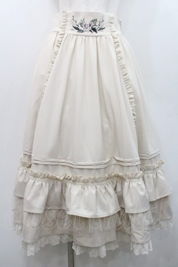 画像1: Hoshibako Works / ジャスミンフレアスカート  生成り I-26-01-08-092-LO-SK-SA-ZI (1)