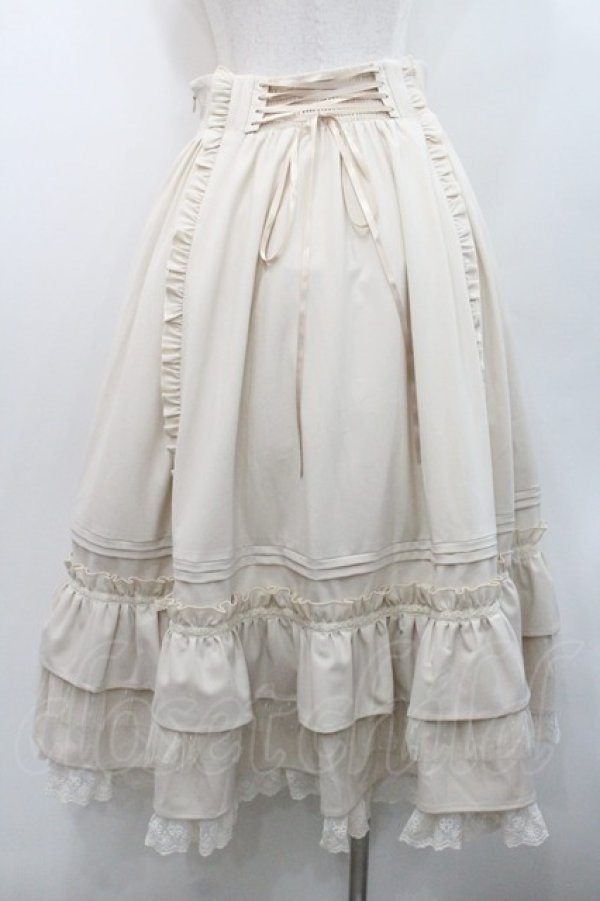 画像2: Hoshibako Works / ジャスミンフレアスカート  生成り I-26-01-08-092-LO-SK-SA-ZI (2)