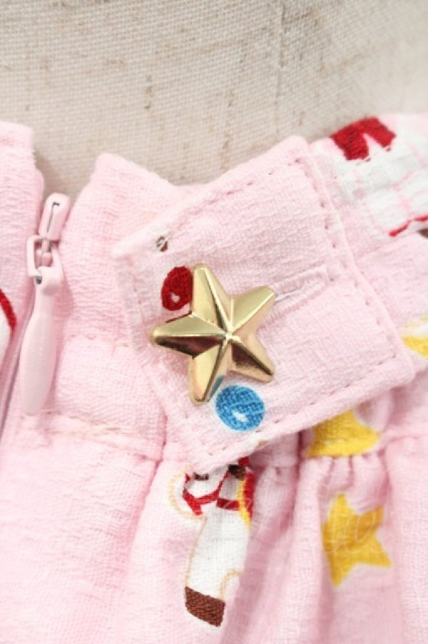 画像3: BABY,THE STARS SHINE BRIGHT / くみゃちゃんのDokiDoki Christmas Party柄スカート  ピンク I-26-01-08-095-BA-SK-SA-ZI (3)