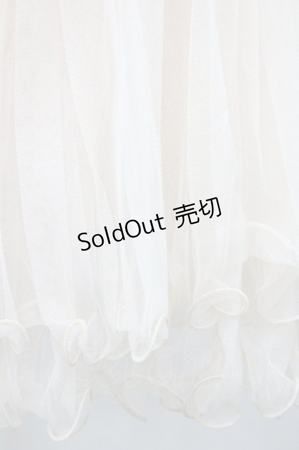 画像3: Honey Bunch / チュール2段スカート  アイボリーＸ黒 I-26-01-08-096-LO-SK-SA-ZI (3)