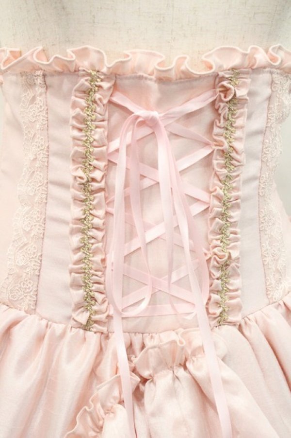 画像3: ATELIER PIERROT / シャーロットバッスルコルセットスカート  ピンク I-26-01-08-098-EL-SK-SA-ZI (3)