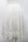 画像2: PINK HOUSE / ハシゴレース&綿レーススカート  アイボリー I-26-01-08-099-LO-SK-SA-ZI (2)