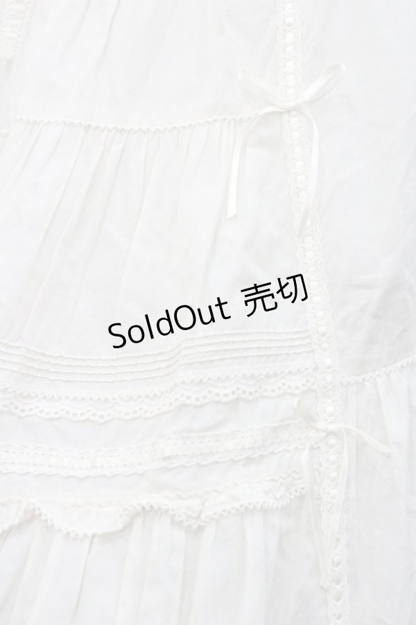 画像3: PINK HOUSE / ハシゴレース&綿レーススカート  アイボリー I-26-01-08-099-LO-SK-SA-ZI (3)