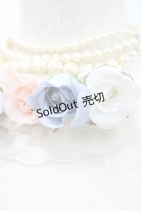 画像4: ALICE and the PIRATES / フローレンスブーケパールチョーカー  青ＸピンクＸ白 I-26-01-08-101-PA-AC-SA-ZI (4)