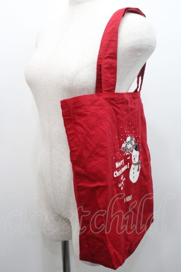 画像2: PINK HOUSE / クリスマスエコバッグ  レッド I-26-01-08-103-LO-BG-SA-ZI (2)