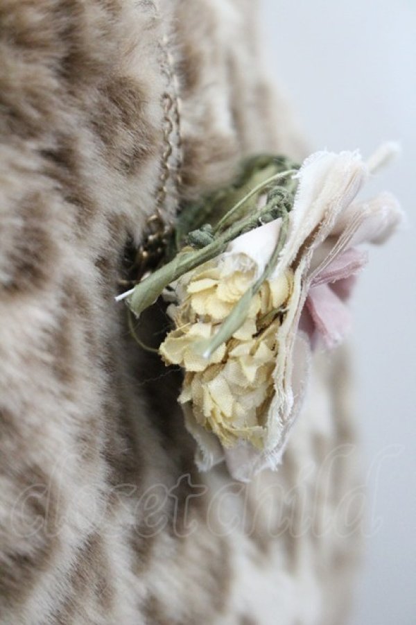 画像4: PINK HOUSE / コサージュ付きレオパードファーバッグ  ブラウン I-26-01-08-106-LO-BG-SA-ZI (4)