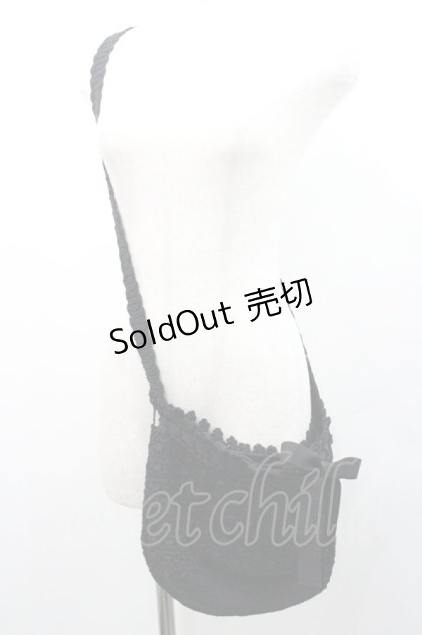 画像1: PINK HOUSE / ニットポシェット  ブラック I-26-01-08-107-LO-BG-SA-ZI (1)