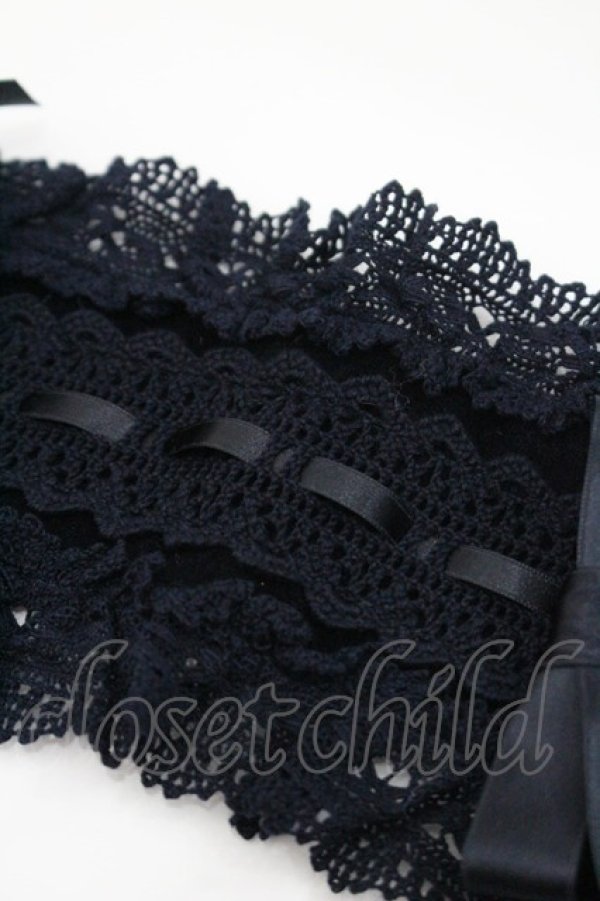 画像4: BABY,THE STARS SHINE BRIGHT / 別珍プリンセスドロップヘッドドレス  紺 I-26-01-08-113-BA-AC-SA-ZI (4)