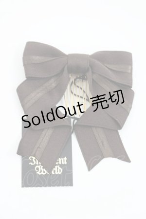 画像: Innocent World / シュスリボンストライプコーム  ブラウン I-26-01-08-114-IW-AC-SA-ZI