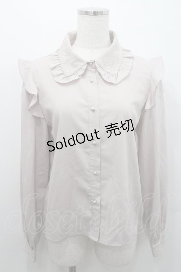 画像1: Rojita / ネクタイブローチブラウス  ピンク I-26-01-08-013-LO-BL-SA-ZI (1)