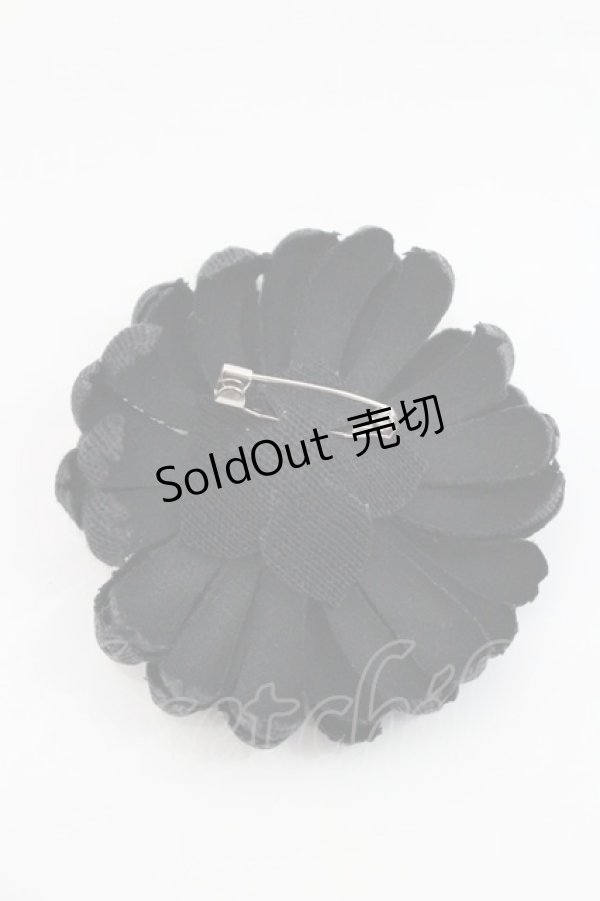 画像2: PINK HOUSE / ミニ雛菊コサージュ  黒 I-26-01-08-118-LO-AC-SA-ZI (2)