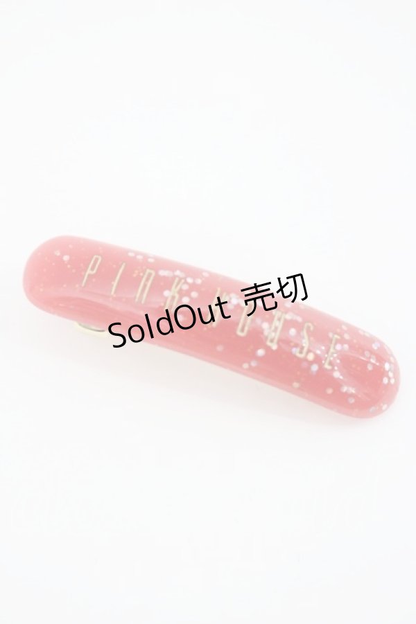 画像1: PINK HOUSE / ラメ入りロゴバレッタ  レッド I-26-01-08-119-LO-ZA-SA-ZI (1)