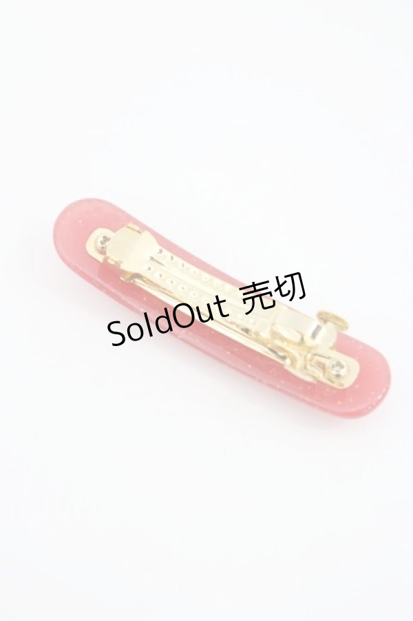 画像2: PINK HOUSE / ラメ入りロゴバレッタ  レッド I-26-01-08-119-LO-ZA-SA-ZI (2)