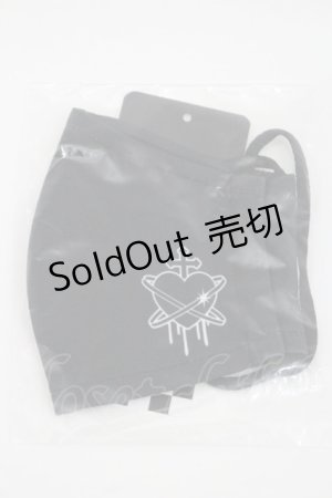 画像: LISTEN FLAVOR / ハートの誘惑マスク  黒Ｘ白 I-26-01-08-121-PU-ZA-SA-ZI