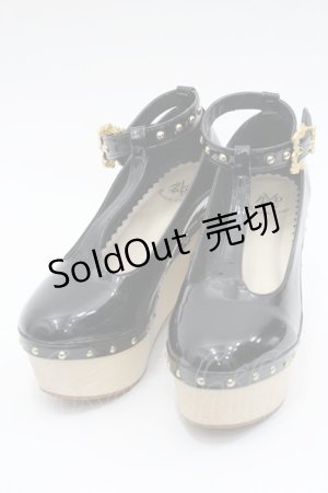 画像: ALICE and the PIRATES / エナメルTストラップシューズ M ブラック I-26-01-08-125-PA-SH-SA-ZI