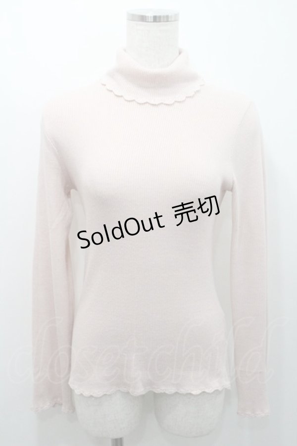 画像1: LIZ LISA / 雫あきハイネックニットトップス M ピンク I-26-01-08-015-LO-TO-TE-ZI (1)