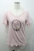 画像1: axes femme / 猫プリントTシャツ M ピンク I-26-01-08-018-AX-TS-TE-ZI (1)