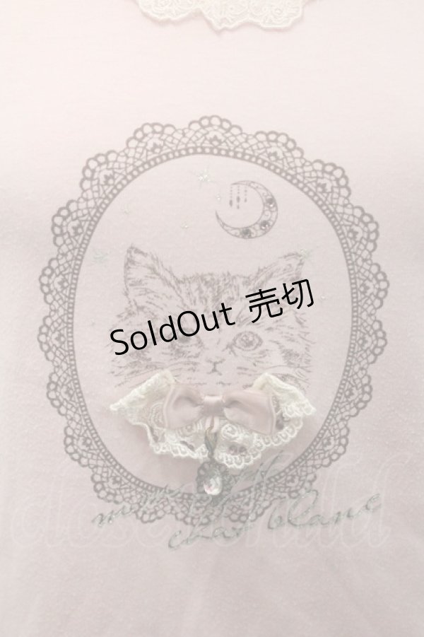 画像3: axes femme / 猫プリントTシャツ M ピンク I-26-01-08-018-AX-TS-TE-ZI (3)