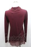 画像2: axes femme / レーシーロングタートル  ボルドー I-26-01-08-023-AX-TO-SA-ZI (2)