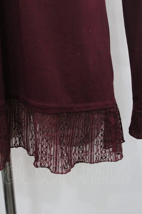 画像4: axes femme / レーシーロングタートル  ボルドー I-26-01-08-023-AX-TO-SA-ZI (4)