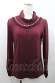画像1: axes femme / ハイネックインナープルオーバー M ワイン I-26-01-08-024-AX-TO-TE-ZI (1)