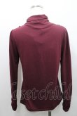 画像2: axes femme / ハイネックインナープルオーバー M ワイン I-26-01-08-024-AX-TO-TE-ZI (2)