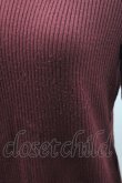 画像4: axes femme / ビジューボトルネックリブプルオーバー M ワイン I-26-01-08-025-AX-TO-TE-ZI (4)