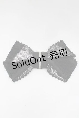 画像: Hoshibako Works / 月影の待ちびと リボンクリップ  黒 I-26-01-10-001-LO-ZA-SA-ZI