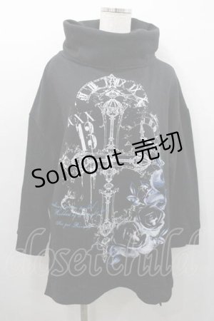 画像: SEX POT ReVeNGe / CHRONOSハイネックカットソー M ブラック×ブルー I-26-01-10-024-SP-TO-SA-ZI