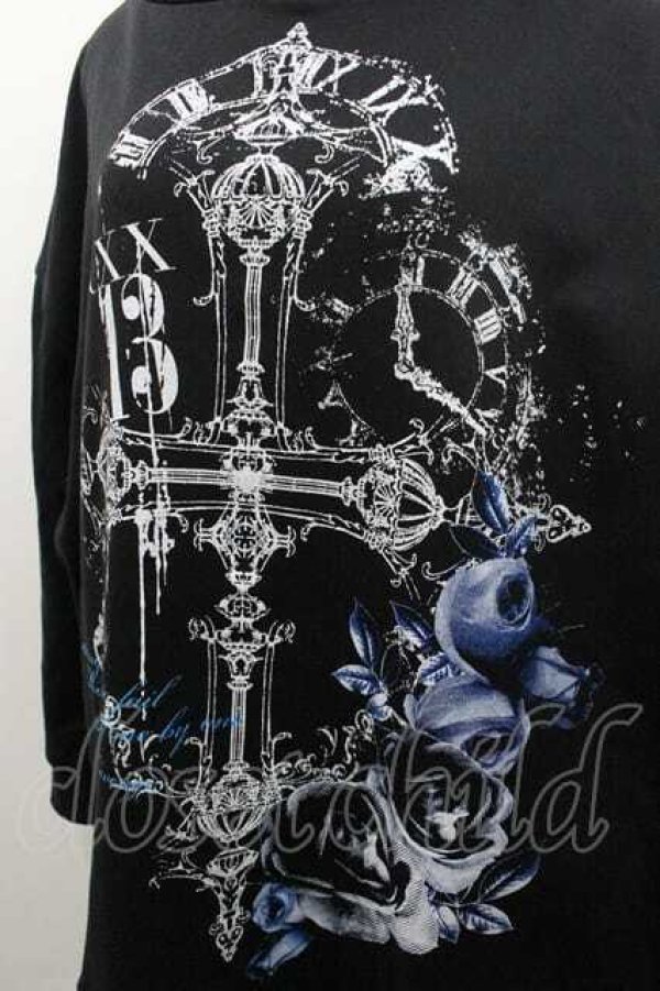 画像3: SEX POT ReVeNGe / CHRONOSハイネックカットソー M ブラック×ブルー I-26-01-10-024-SP-TO-SA-ZI (3)