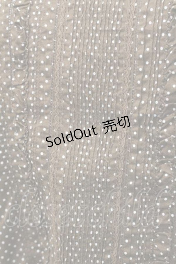 画像4: PINK HOUSE / 水玉フリルキャミソール  ブラウン I-26-01-10-028-LO-TO-SA-ZI (4)