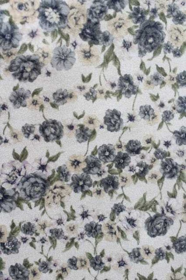 画像3: INGEBORG / 花ストライプ柄リボン結びトップス L ブルー I-26-01-10-032-LO-TO-SA-ZI (3)