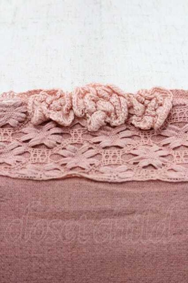 画像4: INGEBORG / 肩紐レース&モチーフ付キャミソール 11号 ピンク I-26-01-10-033-LO-TO-SA-ZI (4)