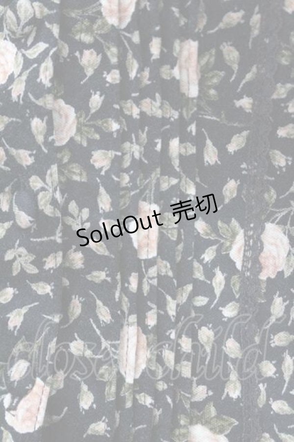 画像4: PINK HOUSE / 薔薇柄前開きキャミソール L ブラック I-26-01-10-038-LO-TO-SA-ZI (4)