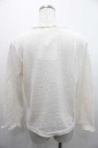 画像2: INGEBORG / 縦フリル長袖トップス M アイボリー I-26-01-10-040-LO-TO-SA-ZI (2)
