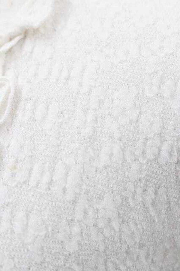 画像4: INGEBORG / 縦フリル長袖トップス M アイボリー I-26-01-10-040-LO-TO-SA-ZI (4)